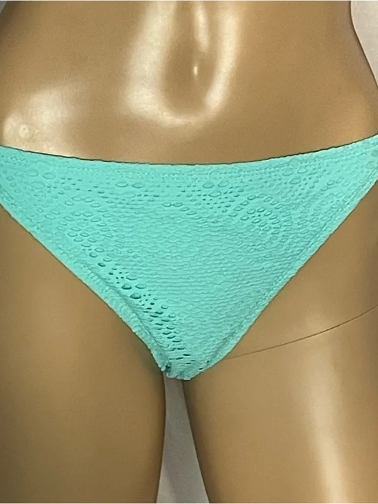 Textured Mint Bandeau Bikini Set with Removable Halter - Women Swim - Picture 5 of 6